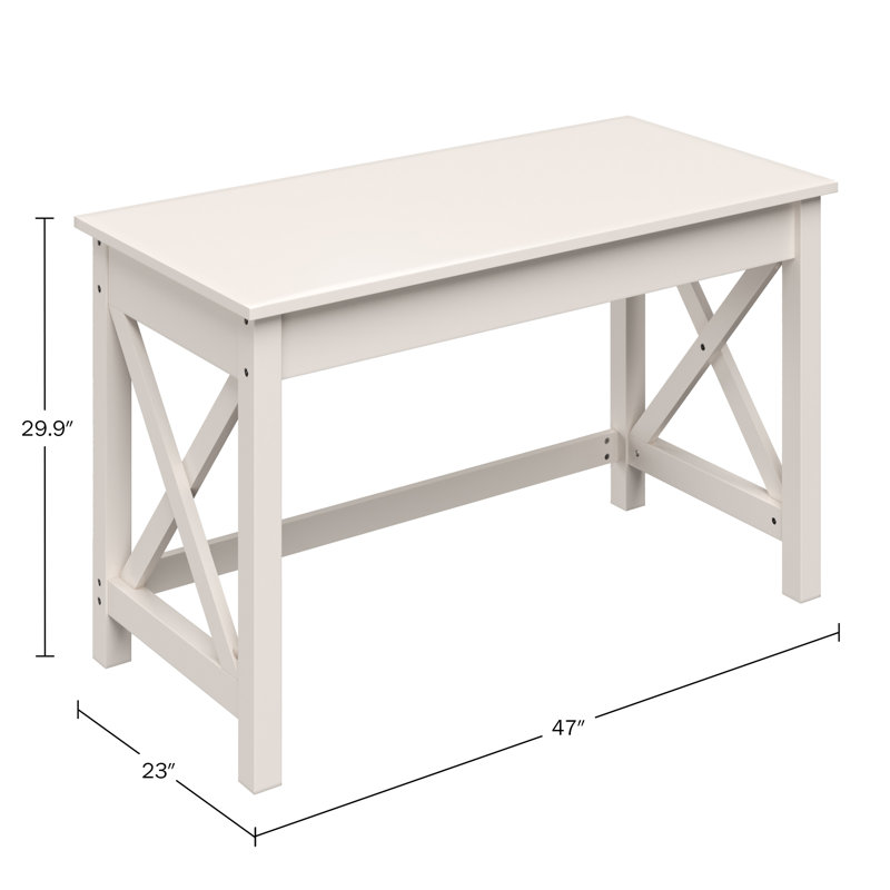Phawak Writing Desk - Work Desk with X-Pattern Legs - For Office, Bedroom, Computer, or Craft Table - Home Office Desks