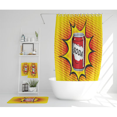 Nateesha Polyester Shower Curtain Set