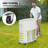 70QT Oval Freezer Patio Cooler Cart-114530812
