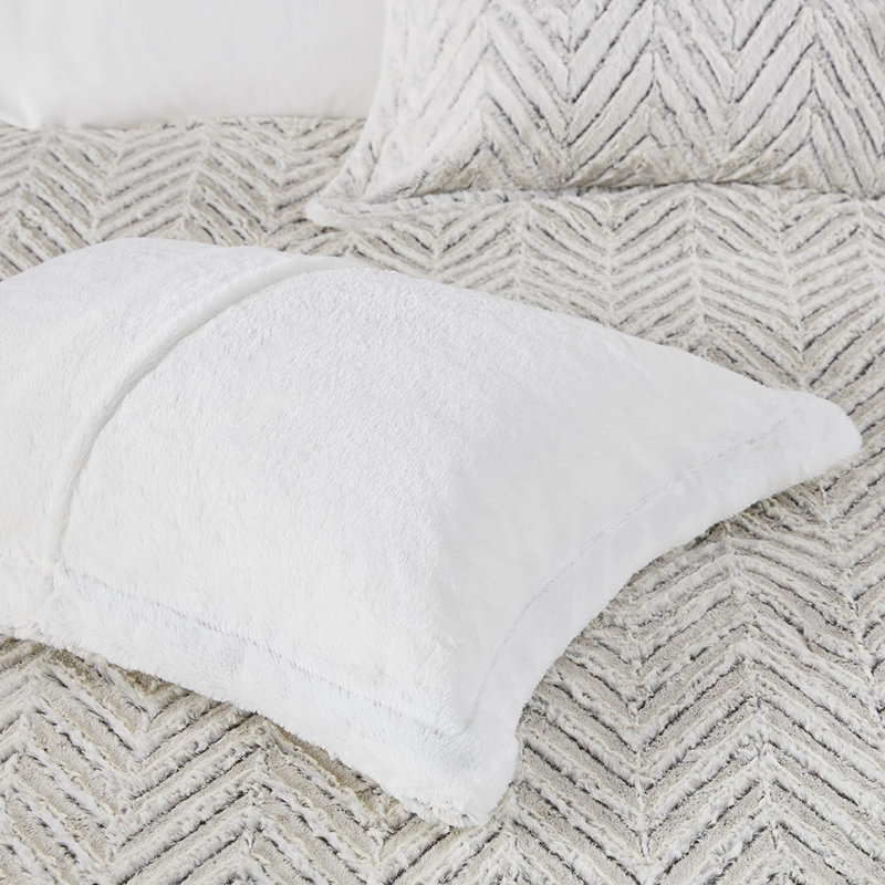 Ensemble d'édredon en duvet synthétique Adelyn, Édredon simple / simple TG + 1 taie décorative