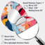 Colourful Paint Swirl Bliss - Irregular Abstract Assymetrical Modern Unique Wall Mirror-107229762