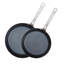 Viking Blue Carbon Steel 2 Piece Fry Pan Set