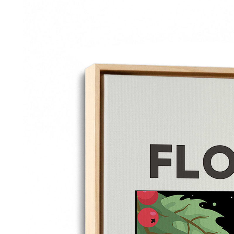 «Holiday Flower Market II», reproduction sur toile, Cadre flottant brun, H 36,75 po x l 24,75 po