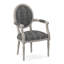 Chaise avec accoudoirs en tissu Dauphin-71069644-71069656