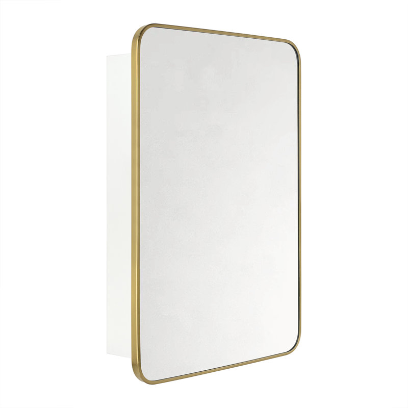 Armoire à pharmacie encastrée ou à fixation en surface avec tablettes réglables Garnes, H 30 po x l 20 po x P 4,84 po