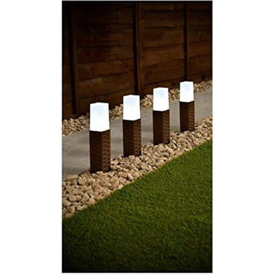 Brickerville Brown Solar Powered Integrated LED Pathway Lights