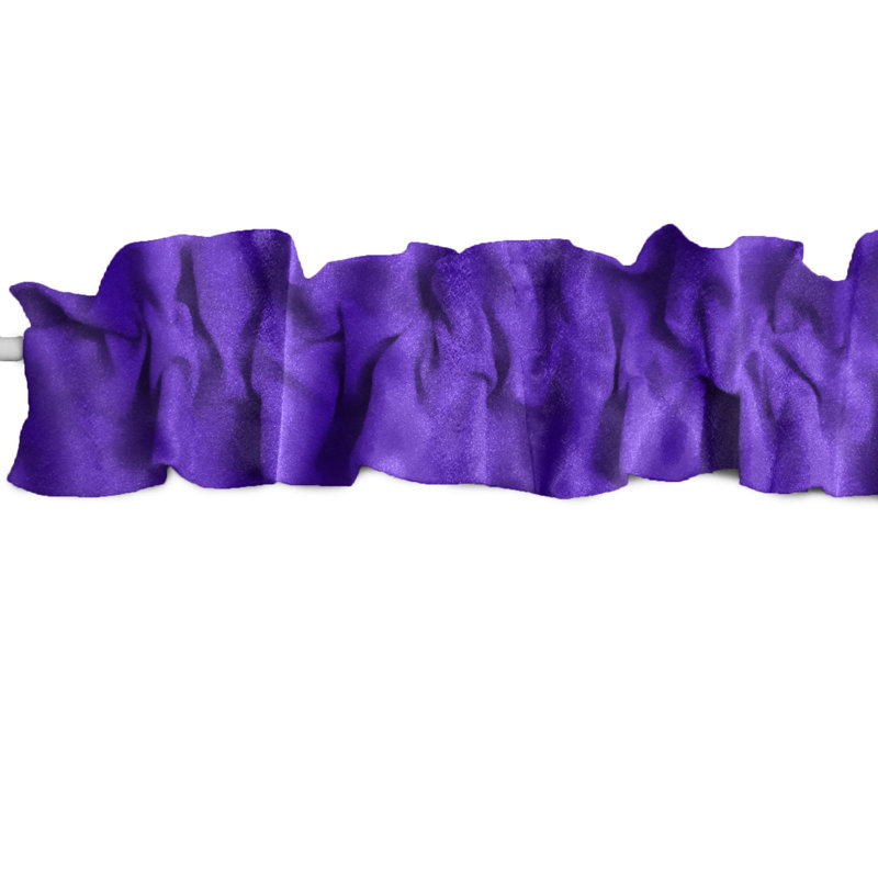 Tailored Window Valance, 120" W x 9" L, Purple