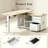 L-Shaped Standing Desk with 4 Memory Presets, Adjustable Height Electric Standing Desk,Ergonomic Executive Computer Desk with File Cabinet, Drawers, and Storage Shelves, Corner Workstation for Home Office-163094128