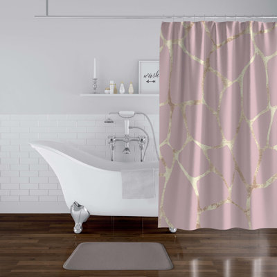 Rideau de douche simple + crochets