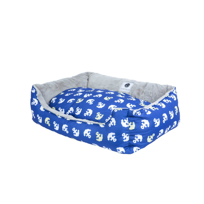 Anchor's Away Reversible Pet Bed, Small (22" W x 19" D x 6" H)