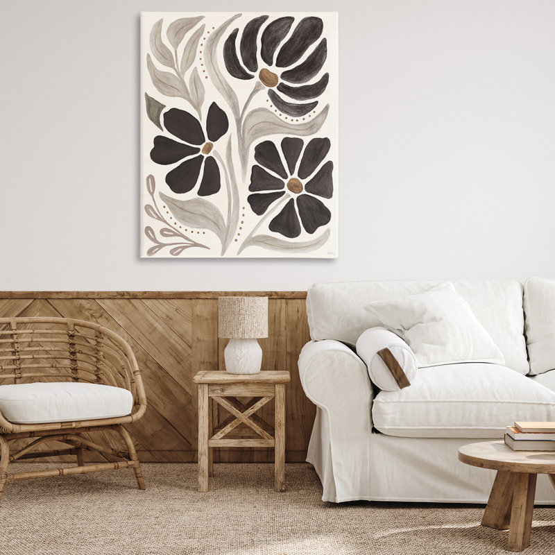 «Boho Curved Petals» par Veronique Charron, H 48 po x l 36 po