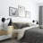 Set Of 2 Iron Swing Arm Sconce, Industrial Wall Light For Bedroom