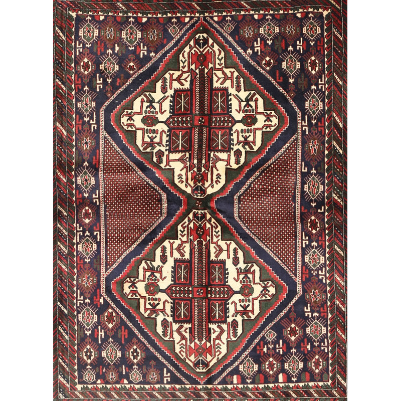 Tapis traditionnel brun / beige, Rectangle 5 pi x 7 pi