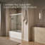 Revel 59.63'' x 55.5'' Double Sliding Bath Door with CleanCoat® Technology-1248179898-1318812143