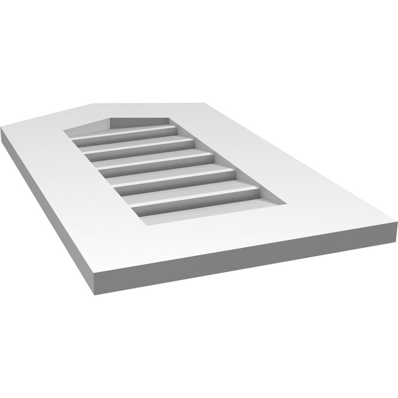 Ventilé à pignon en uréthane fonctionnel Signature 11 pi, H 24 po x l 14 po x P 1 po, 5/12