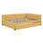 Linen Upholstered Daybed With Trundle Bed Frame-1633358160