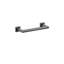 Emtek Modern Tubular Brass Towel Bar w/ Small Square Rosette, Center-to-Center-979360338-979360343