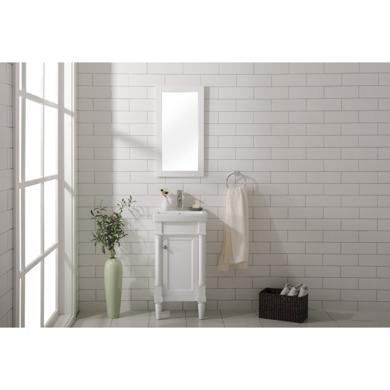 Ensemble de meuble-lavabo simple 17 po Esperanza, Blanc