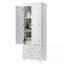 Grande armoire de rangement avec deux tiroirs pour la salle de bain