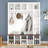 Farmhouse Wooden Hall Tree with 13 Compartments (White)-1887101199