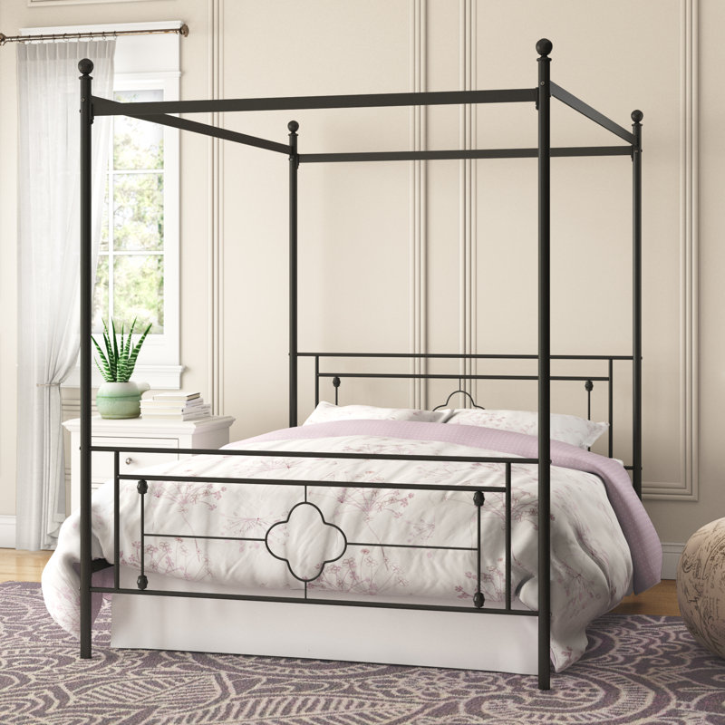 Woodson Metal Canopy Bed, Queen