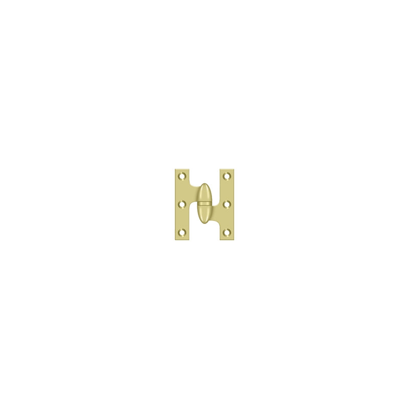 Hinge, Polished Brass, Right Hand
