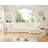 L-Shaped Slipcovered Sectional Sofa Couch
