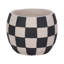 Sagebrook Home 8" Checkerboard Rounded Planter, Black/White-1671425975