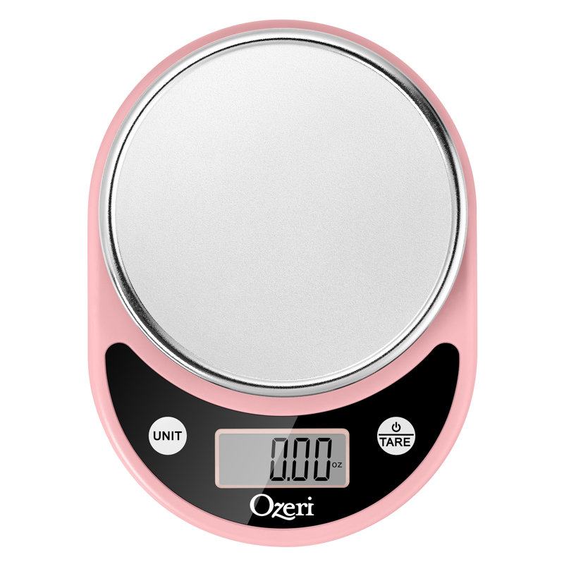 Ozeri® Pronto® Digital Multifunction Kitchen and Food Scale with Variable Graduation Technology®, Crystal Rose