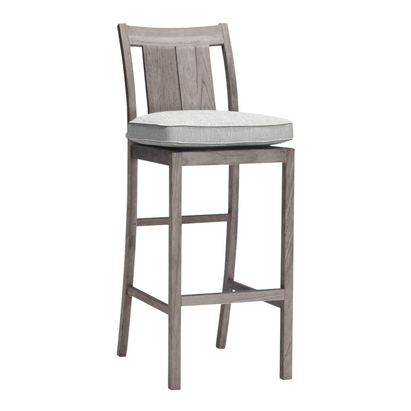 Tabouret de comptoir 24 po Croquet, Welt, Perle Bali, Teck huître