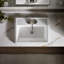 Lavabo de salle de bain rectangulaire encastré en céramique avec trop-plein Tresham®-10942303-19195672