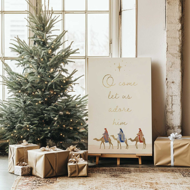 «Wise Men Journey», reproduction sur toile, H 36 po x l 24 po, Toile tendue