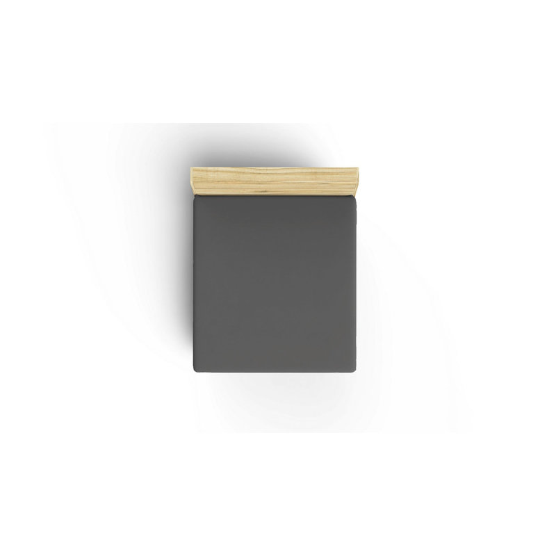 Drap-housse Ranforce, Drap-housse de taille simple, gris