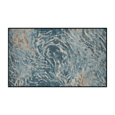 Machine Washable Gray Area Rug