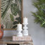 Porte-bougie traditionnel en bois perlé-354468928