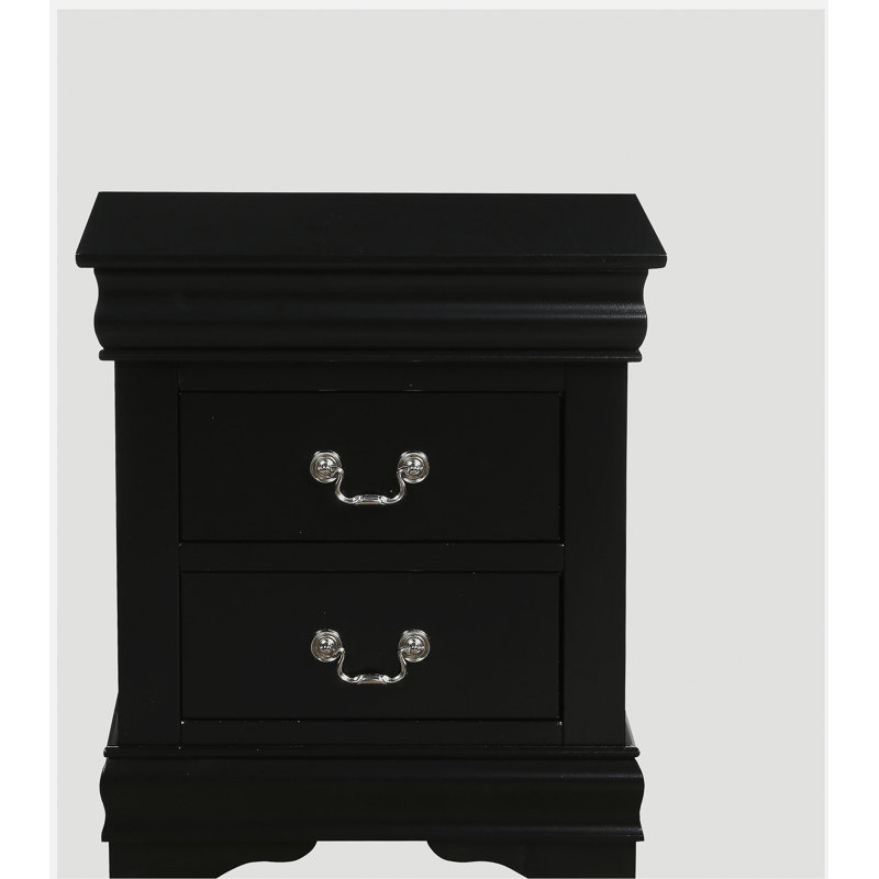 Table de chevet Louis Philippe, Black