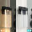 2-Pack Outdoor Wall Light Fixture, Weatherproof Led Wall Sconce With Bubble Crystal And Light Sensor - 12W Per Lamp