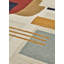 Artopia Hand Tufted Wool Abstract Area Rug in Navy/Brown/Red/Gray-857992936