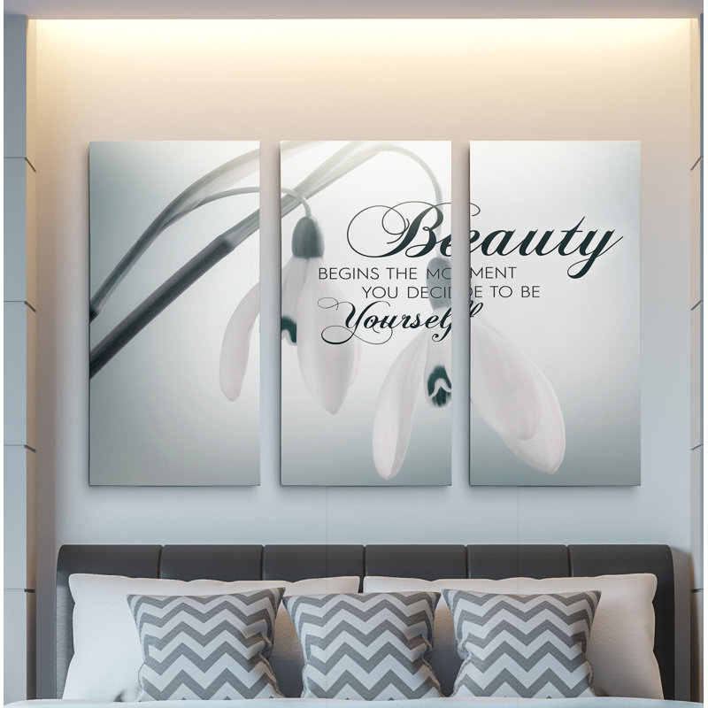 «Beauty in Yourself», reproduction d'art graphique sur toile, H 24 po x l 36 po x P 1,5 po