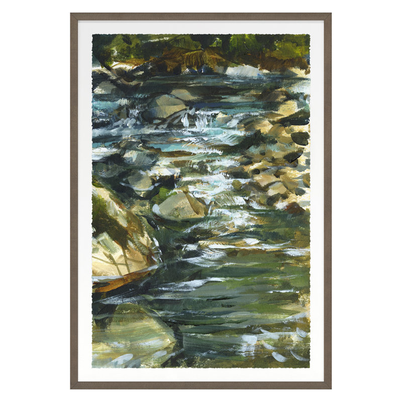 Tye River 2 Print by Van Hoang, Walnut Framed, 26" H x 18" W x 1.5" D