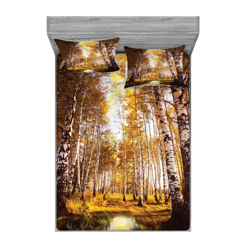 Microfiber Sheet Set, Queen Sheet Set with Fitted Sheet