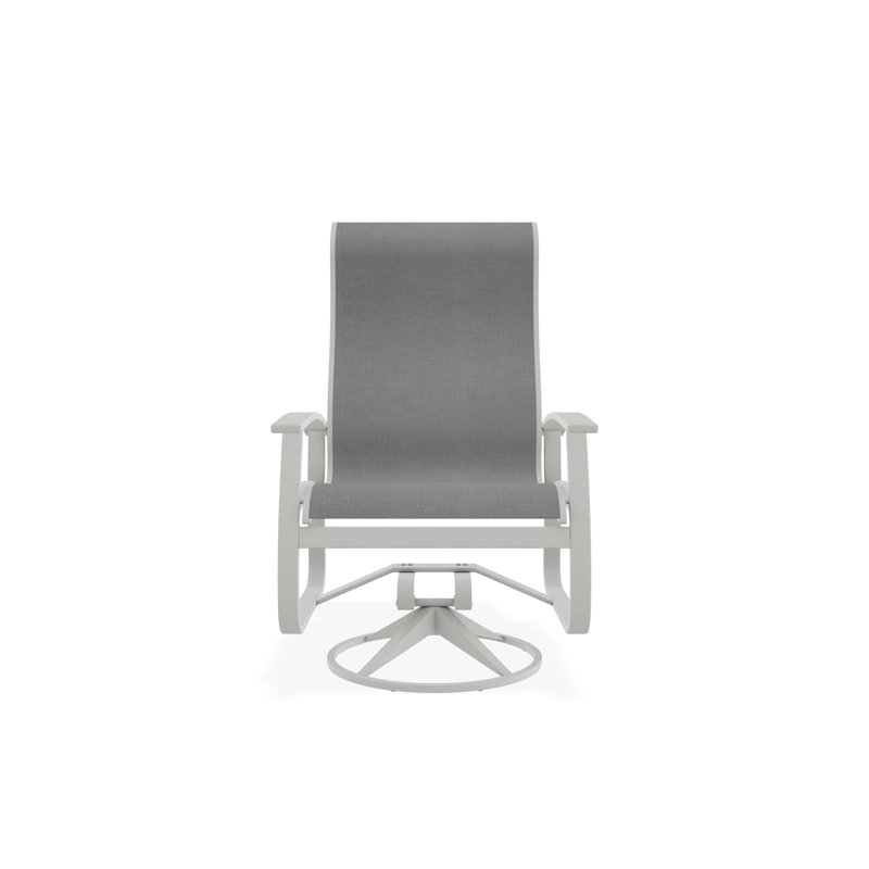 Belle Isle Outdoor Dining Chair, Alloy Sunbrella®, Snow