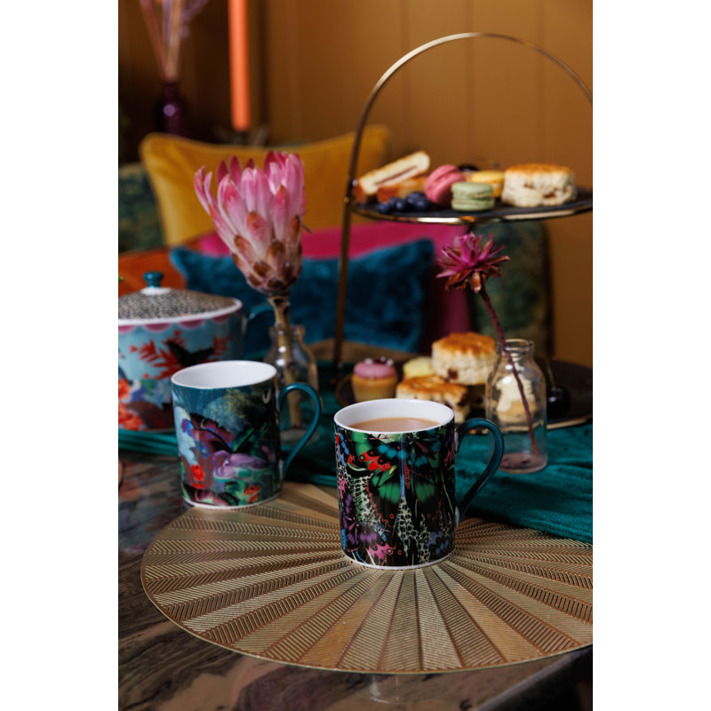 Mikasa x Sarah Arnett Porcelain Mug, 350ml, Butterfly Print