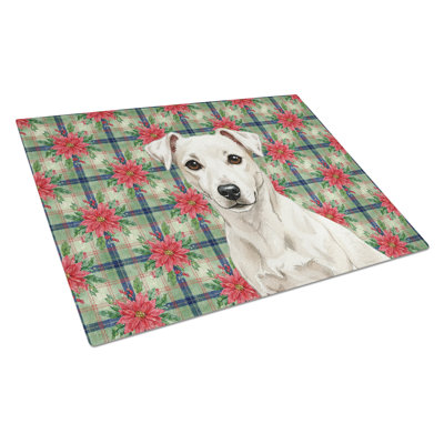 Planche à découper en verre White Jack Russell Terrier