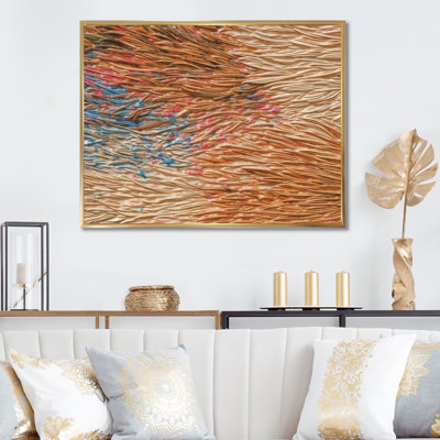 «Terracotta Bliss Abstract», reproduction d'art sur toile