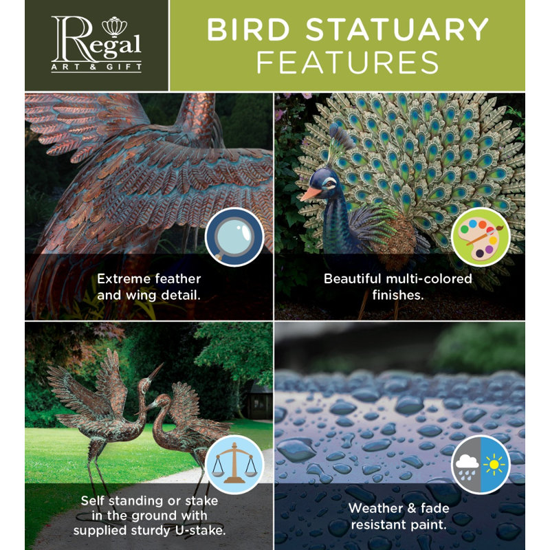 Weather Resistant Metal Garden Statue