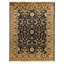 High-Quality Hand-Knotted Blue And Gold Area Rug