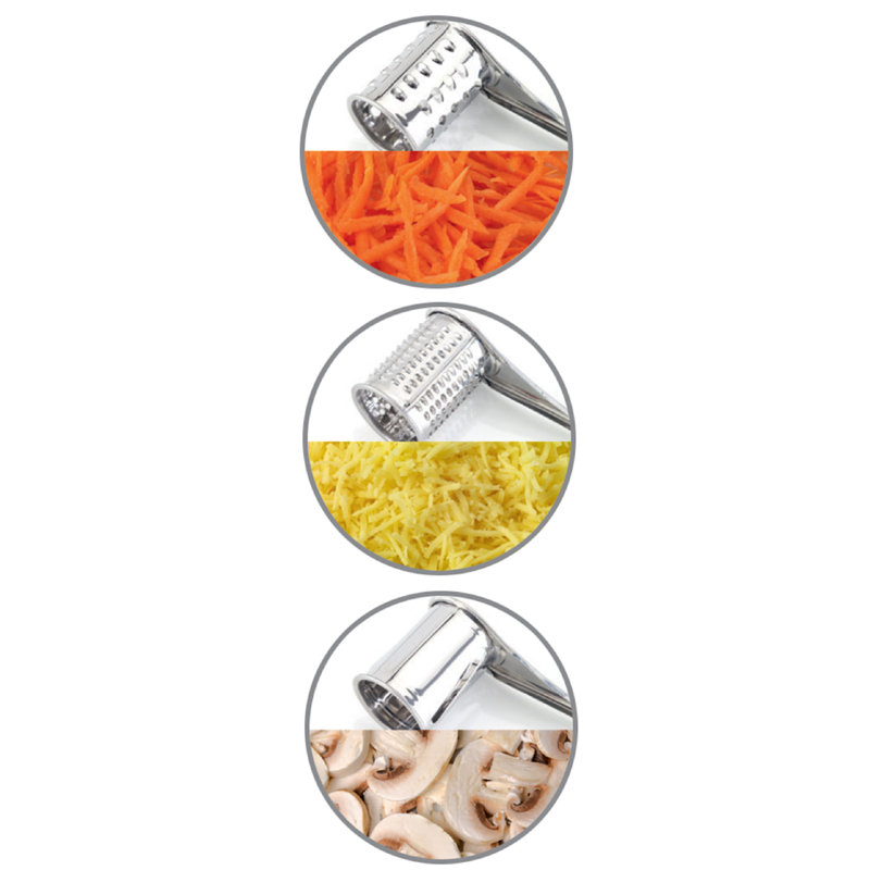 Rotary Grater with Three Drums