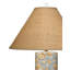 Serene Ceramic Table Lamp with Raffia Shade