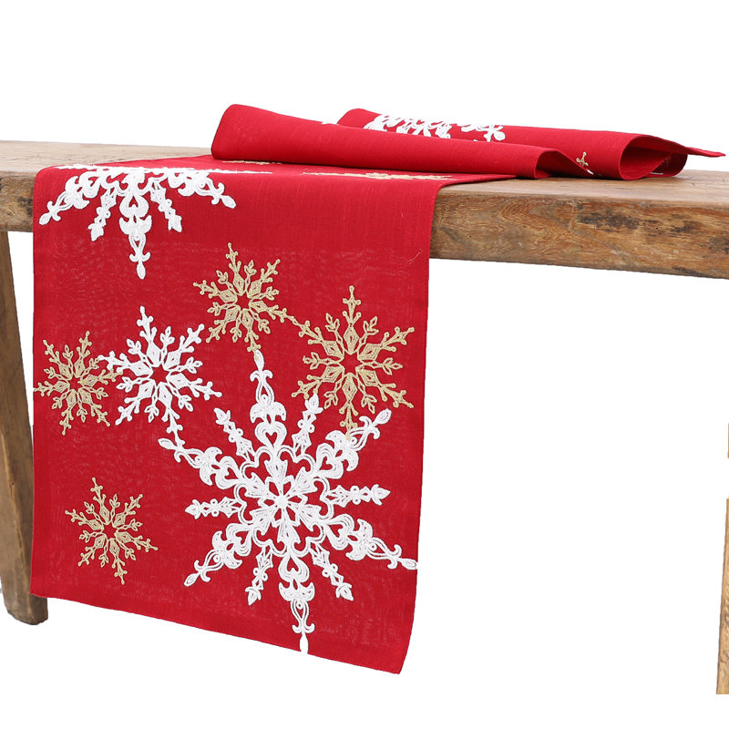 Chemin de table Sandoval, Rouge, L 36 po x l 16 po